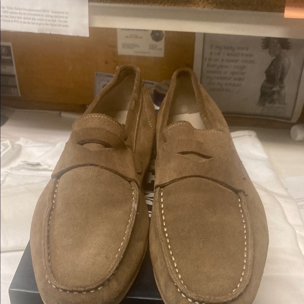 Kenneth Cole New York Brown Loafers Slip-On Shoes